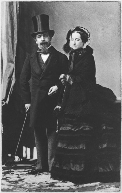 Kaiser Napoleon III. und Kaiserin Eugenie, ca. 1865 von Andre Adolphe Eugene Disderi